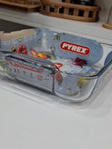 ظرف پیرکس مربعی Pyrex فرانسه ۲ لیتری مدل classic | مناسب فر، مایکروویو و فریزر