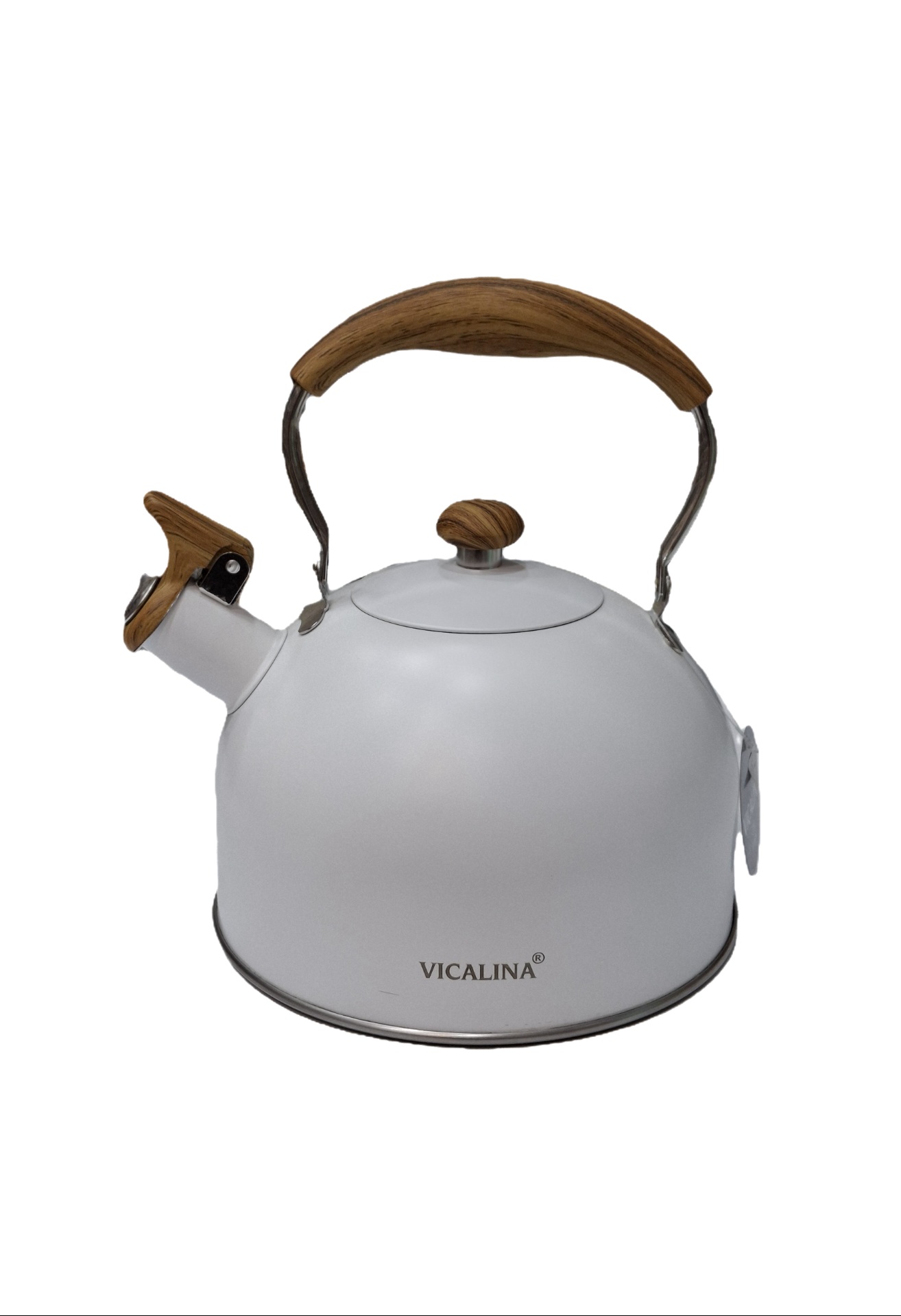 کتری استیل ویکالینا Vicalina ظرفیت ۲.۵ لیتر دسته چوبی
