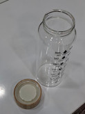 بطری پیرکس درب بامبو یک لیتری انگیزشی تایمدار مدل REFILL