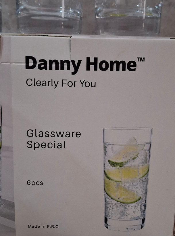ست لیوان بلند دنی هوم Dany Home | مدل Glassware Special | ۶ عددی