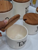 ست پاسماوری و جا ادویه ۵ پارچه مدل تکست ، نوشته
