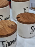 ست پاسماوری و جا ادویه ۵ پارچه مدل تکست ، نوشته