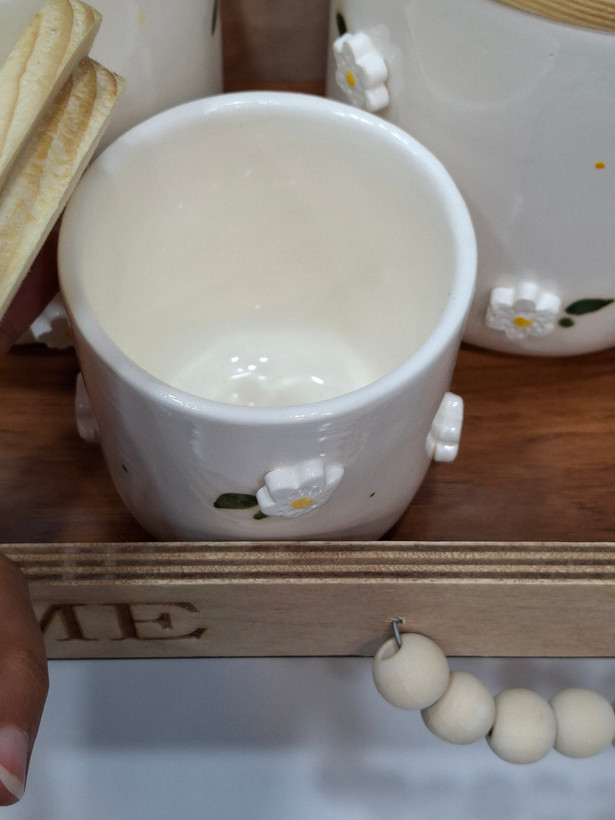 ست پاسماوری و جا ادویه ۶ پارچه مدل بابونه | خرید با استند و بدون استند