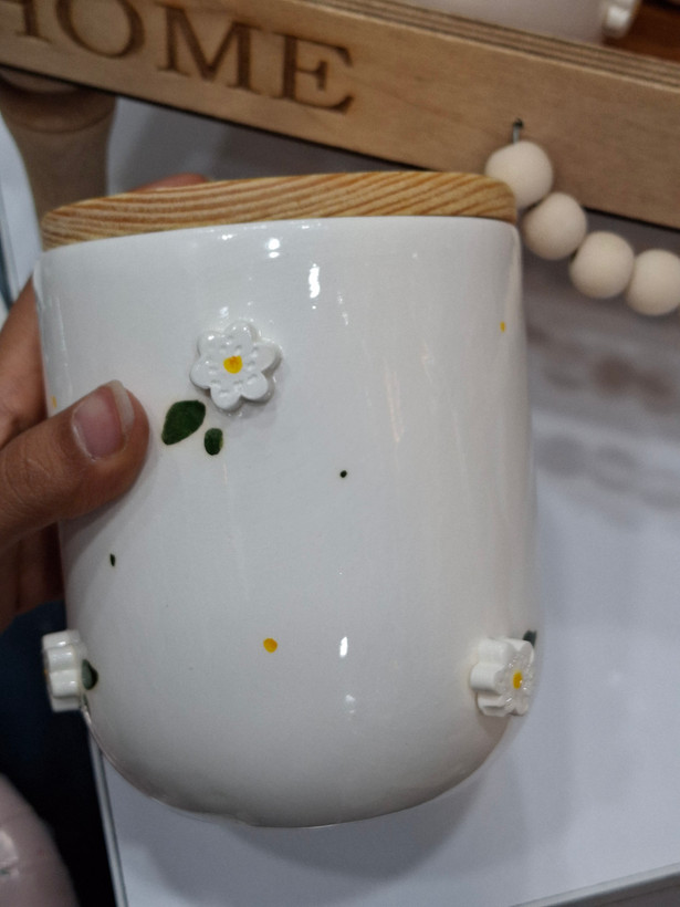 ست پاسماوری و جا ادویه ۶ پارچه مدل بابونه | خرید با استند و بدون استند