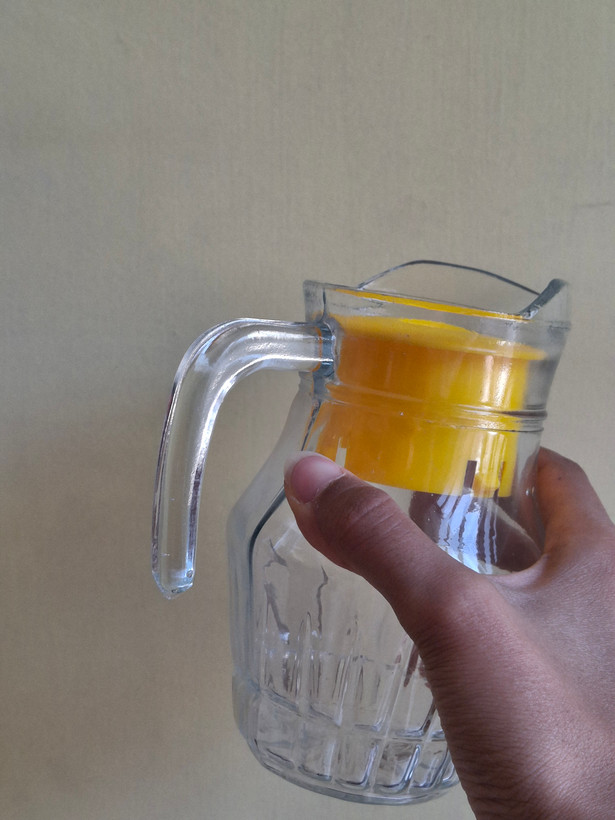 مینی پارچ شیشهای شفاف با درب رنگی | پارچ کوچک فانتزی
