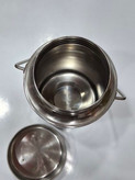 ظرف استیل دربپیچی دستهدار | ظرف نگهداری شیر، ماست و روغن
