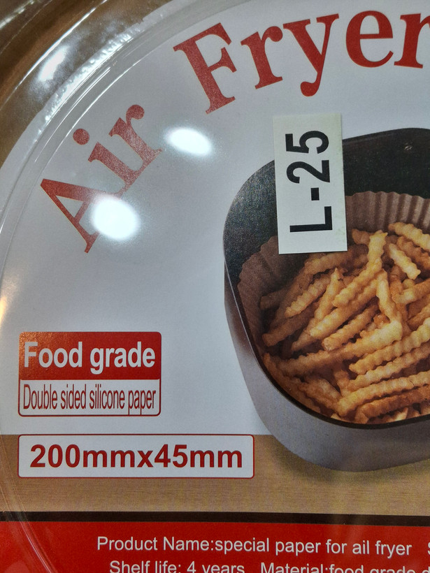 کاغذ نسوز سرخکن بدون روغن Air Fryer سایز ۲۰×۴.۵ سانتیمتر