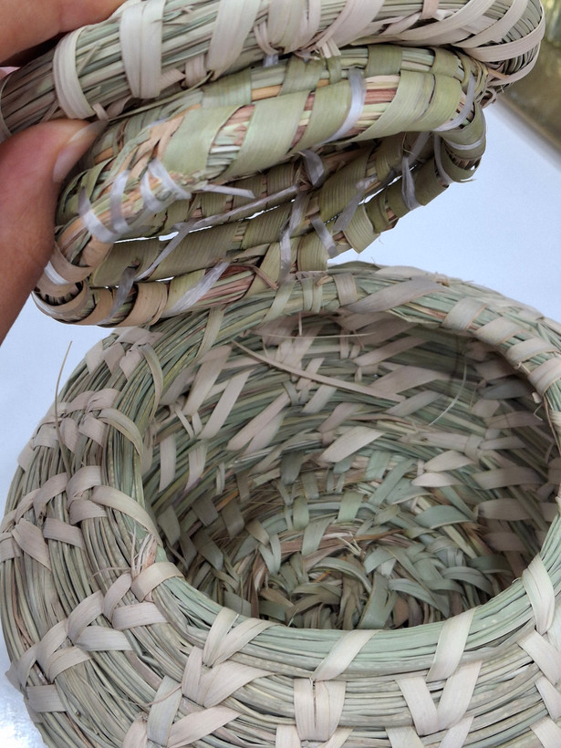خمره حصیری کوچک بدون دسته | ظرف نگهداری سیر و حبوبات