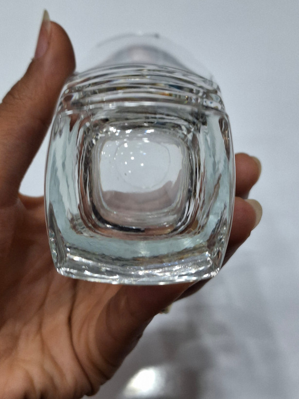 لیوان لومینارک فرانسه شفاف با پایه شیاردار | LUMINARC