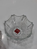 قندان بلوری شفاف طرحدار