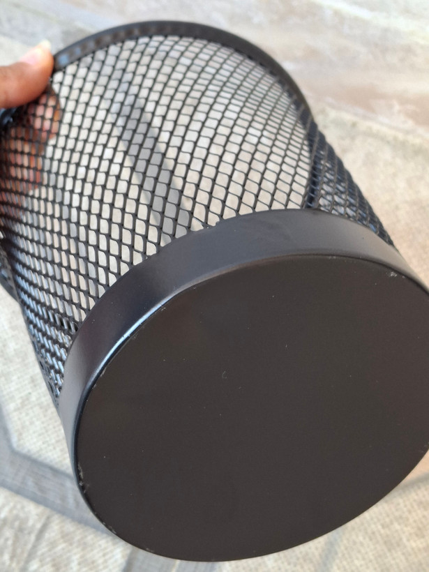 سطل توری فلزی کوچک مشکی