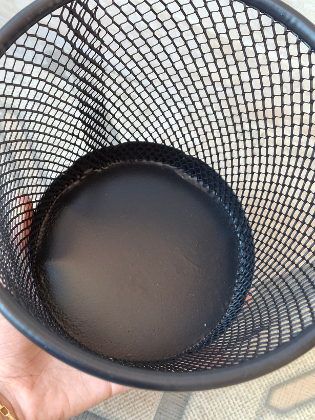 سطل توری فلزی کوچک مشکی