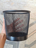 سطل توری فلزی کوچک مشکی