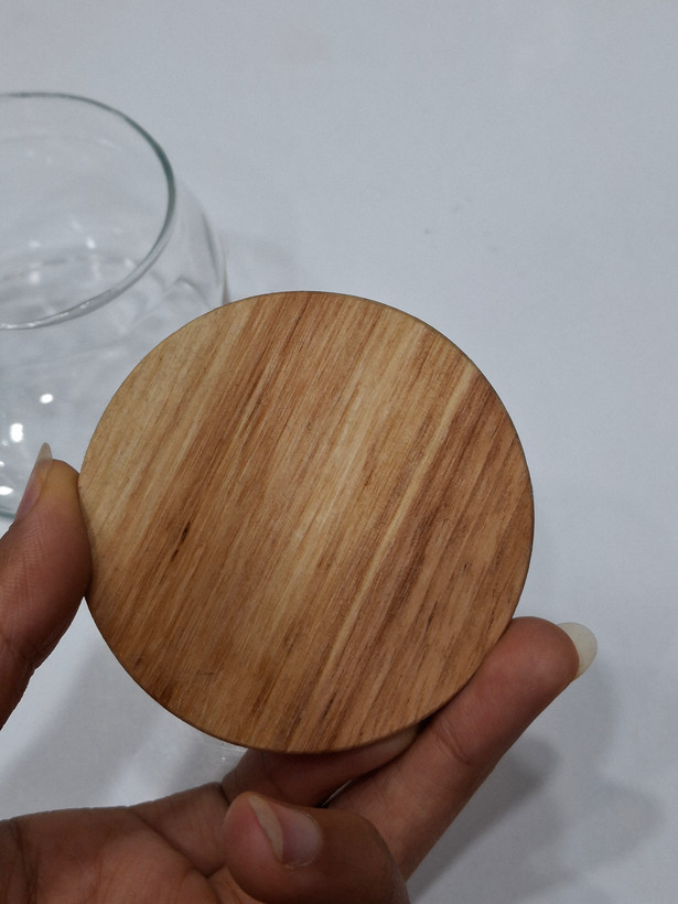 بانکه شیشهای درب چوبی امپرلند – سایز ۹ / ارتفاع 6 cm