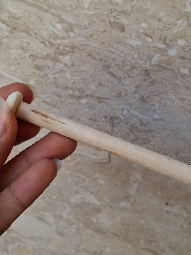 قاشق عسل چوبی شیاردار